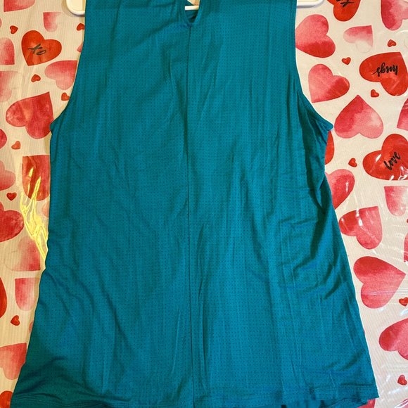 NWT Worthington Turquoise Polka Dot Short sleeve Blouse XL - Picture 4 of 9